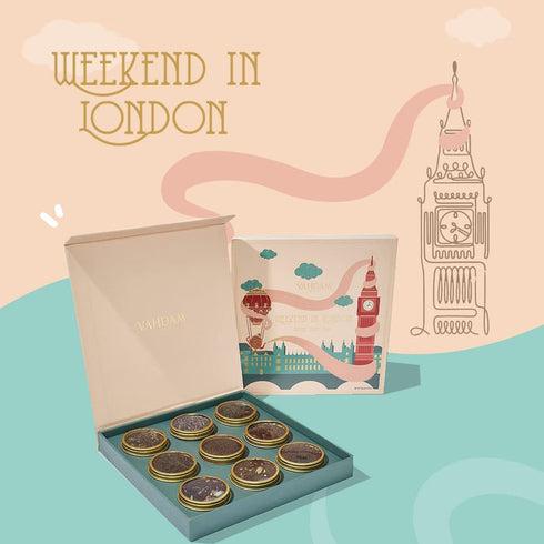 Vahdam Tea Weekend In London Gift Set 9 Teas